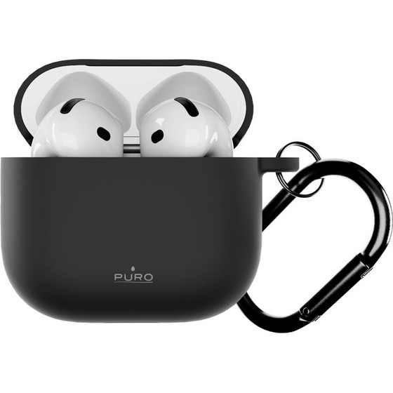 Puro Icon Case for AirPods 4 - Black - (PUAPC4ICONBLK)