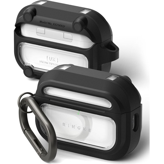 Ringke UX Magnetic Case for AirPods Pro 3 - Black and Clear - (29842-0)