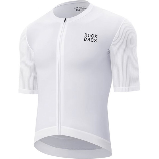 Rockbros 15200025 Short Sleeve Cycling Jersey Size L - White - (Rockbros-15200025011)
