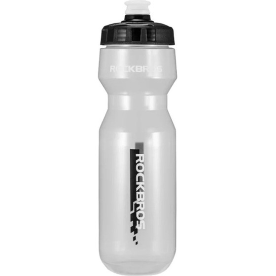 Rockbros 750 ml Bicycle Bottle - Transparent with Black Mouthpiece - (Rockbros-DCBT69TBK)