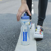 Rockbros 750 ml Bicycle Bottle - Transparent with Blue Mouthpiece - (Rockbros-DCBT69TB)
