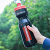 Rockbros 750 ml Bike Bottle - Transparent Black with Red Mouthpiece - (Rockbros-DCBT69BR)