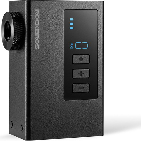 Rockbros AS240 PRO Cordless Pump 120 psi Compressor 420mAh - Black - (Rockbros-4220005001)
