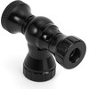 Rockbros CO2 pump, aluminum alloy valve head, cartridge-free, Presta/Schrader compatible - black - (Rockbros-420003001)