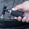 Rockbros CO2 pump, aluminum alloy valve head, cartridge-free, Presta/Schrader compatible - black - (Rockbros-420003001)
