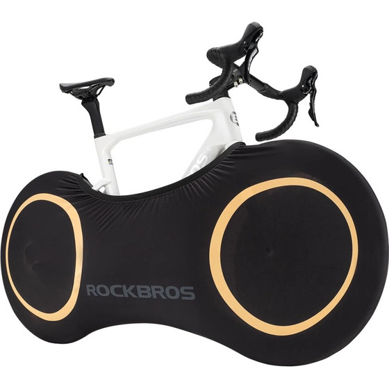 Rockbros D95 Elastic Cover Compatible with 26-29 Inch Gravel, Mountain, City, Road Bikes 700C (71x152 cm) - Black - (Rockbros-510014002)