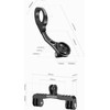 Rockbros FK-301 2-in-1 Handlebar Bike Mount for Computer/Navigator and Camera/Lighting - Black - (Rockbros-29210014001)