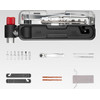 Rockbros Multitool Bike Tool Set with CO2 Pump and Ratchet Wrench - Black - (Rockbros-430036001)