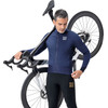 Rockbros YDWT014 Winter Fleece Double Layer Cycling Jacket Size L - Blue - (Rockbros-15420021006)