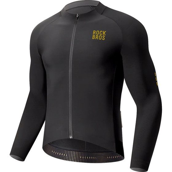 Rockbros YDWT020 Diamond cycling jersey spring/autumn/winter size M - black - (Rockbros-15300015003)
