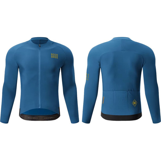 Rockbros YDWT020 Diamond Spring/Autumn/Winter Cycling Jersey Size XL - Blue - (Rockbros-15300015012)