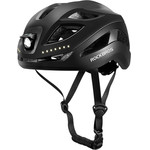 Rockbros ZK-077 Bike Helmet with Integrated Multi-Directional Lighting 57-61 cm - Black - (Rockbros-10110035001)