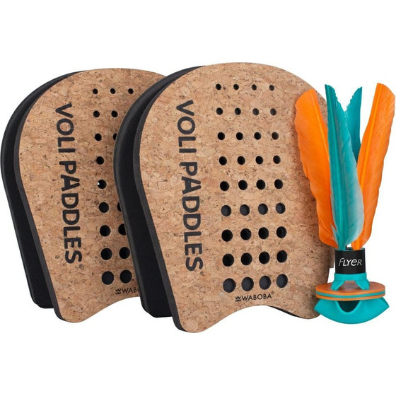 WABOBA Voli Skill Game 2x Hand Rackets 1x Shuttlecock - (540C01G)