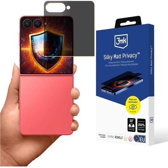 3MK Silky Matt Privacy Screen Protector For Samsung Galaxy Z Flip7 - (5903108743518)