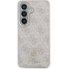 Guess Case 4G Big Rhinestone Triangle Strap Magsafe For Samsung Galaxy S26 Pink - (GUHMS26SP4G4DCSP)