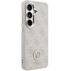Guess Case 4G Big Rhinestone Triangle Strap Magsafe For Samsung Galaxy S26 Pink - (GUHMS26SP4G4DCSP)