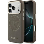 Guess Case Perforated 4G Magsafe For Iphone 17 Pro Max Brown - (GUHMP17X5PG4SRGW)