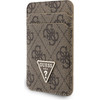 Guess Wallet + Hand Strap Set Triangle Magsafe Brown - (GUBPWMWSP4GTW)