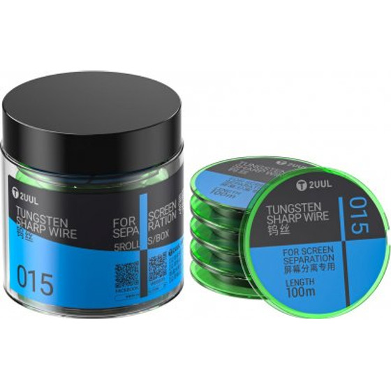 2UUL Tungsten Wire WS-015, 0.015mm, 100m, 5-Pack