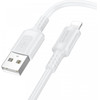 Borofone USB-A to Lightning Cable BX111 Feliz, 18W, 2.4A, 1m, White