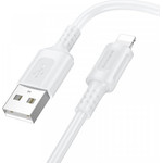 Borofone USB-A to Lightning Cable BX111 Feliz, 18W, 2.4A, 1m, White