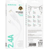 Borofone USB-A to Lightning Cable BX111 Feliz, 18W, 2.4A, 1m, White