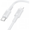 Borofone USB-C to Lightning Cable BX111 Feliz, 27W, 2.4A, 1m, White