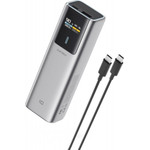 Cuktech Powerbank , 10000mAh, 150W, QC + PD, Grey - (CKPB100PGLBK)