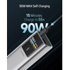 Cuktech Powerbank , 10000mAh, 150W, QC + PD, Grey - (CKPB100PGLBK)