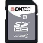 Emtec SDHC Memory Card EliteSilver, 8Gb, Class 4 - (ECMSD8GHC4)