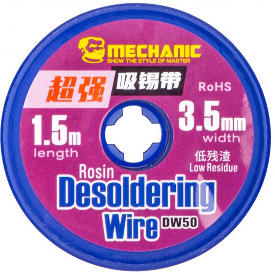 Mechanic Soldering Wick DW50, 3.5mm, 1.5m