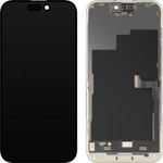 MP LCD Display Module for Apple iPhone 15 Pro, Premium Soft OLED FHD 120Hz Version, Aftermarket, Black