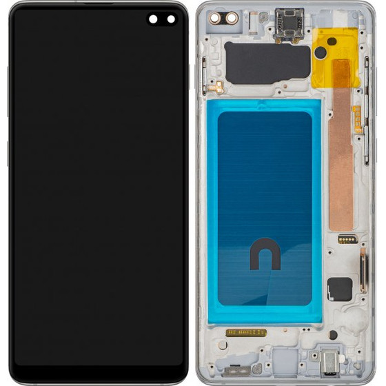MP LCD Display Module for Samsung Galaxy S10+ G975, Aftermarket, Silver
