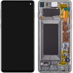 Samsung LCD Display Module for Galaxy S10 G973, White - (GH82-18835B, GH82-18850B, GH82-18841B, GH82-18854B)
