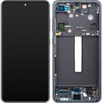 Samsung LCD Display Module for Galaxy S21 FE 5G G990, w/o Camera, Grey - (GH82-26590A, GH82-26420A, GH82-26414A)