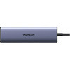 UGREEN USB-C Hub CM511 (75642), 6in1, Grey