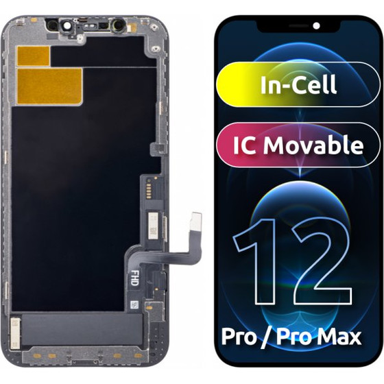 ZY LCD Display Module for Apple iPhone 12 / 12 Pro, In-Cell IC Version, Black
