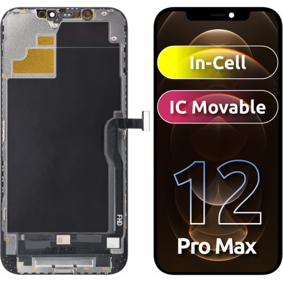 ZY LCD Display Module for Apple iPhone 12 Pro Max, In-Cell IC Version, Black