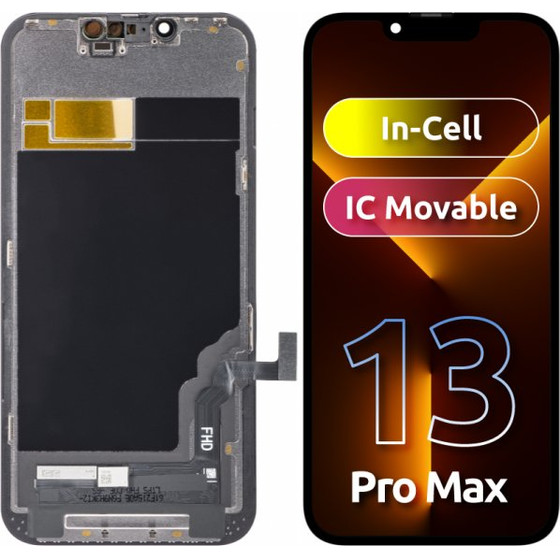 ZY LCD Display Module for Apple iPhone 13, In-Cell IC Version, Black