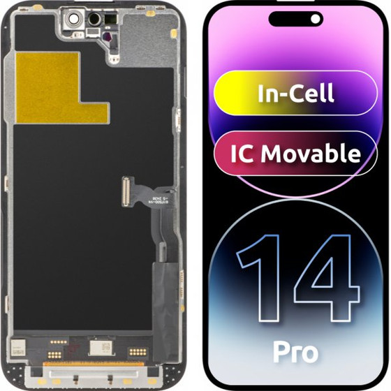 ZY LCD Display Module for Apple iPhone 14 Pro, In-Cell IC Version, Black