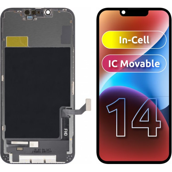 ZY LCD Display Module for Apple iPhone 14, In-Cell IC Version, Black