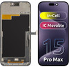 ZY LCD Display Module for Apple iPhone 15 Pro Max, In-Cell IC Version, Black