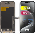 ZY LCD Display Module for Apple iPhone 15 Pro, In-Cell IC Version, Black