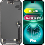ZY LCD Display Module for Apple iPhone 16 Plus, In-Cell IC Version, Black