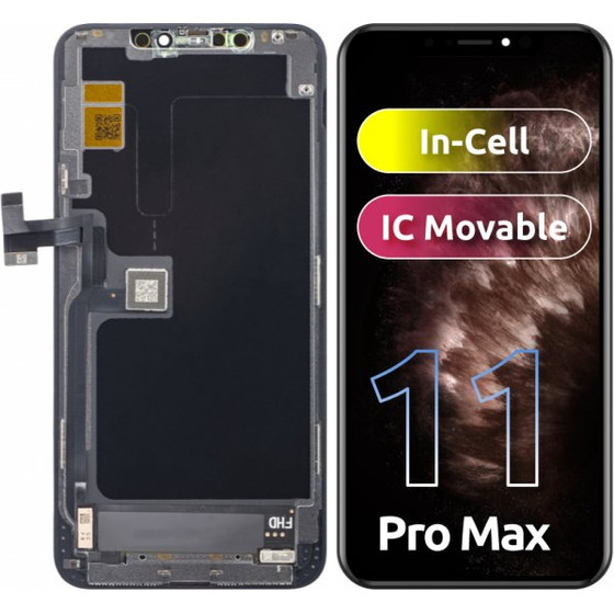 ZY LCD Display Module for Apple iPhone 11 Pro Max, In-Cell IC Version, Black