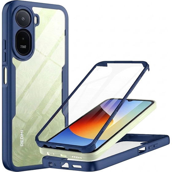 Techsuit - Colorverse 360 Series + Screen Protector - Xiaomi Redmi A7 Pro 4G - Blue