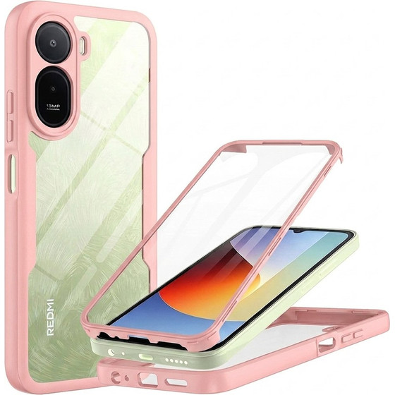 Techsuit - Colorverse 360 Series + Screen Protector - Xiaomi Redmi A7 Pro 4G - Pink