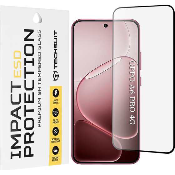 Techsuit - Esd Glass - Oppo A6 Pro 4G / A6 Pro 5G - Black