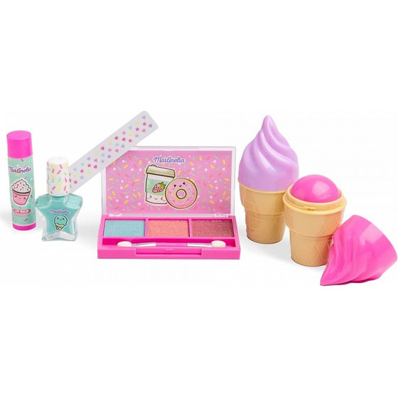MARTINELIA Yummy Sparkle ��� �������� (������ �� ����� ������, 3 Lip Balm, �����, Stickers)