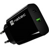Natec Wall Charger Ribera 1X USB-A + 1X USB-C 20W Black - (NUC-2397)